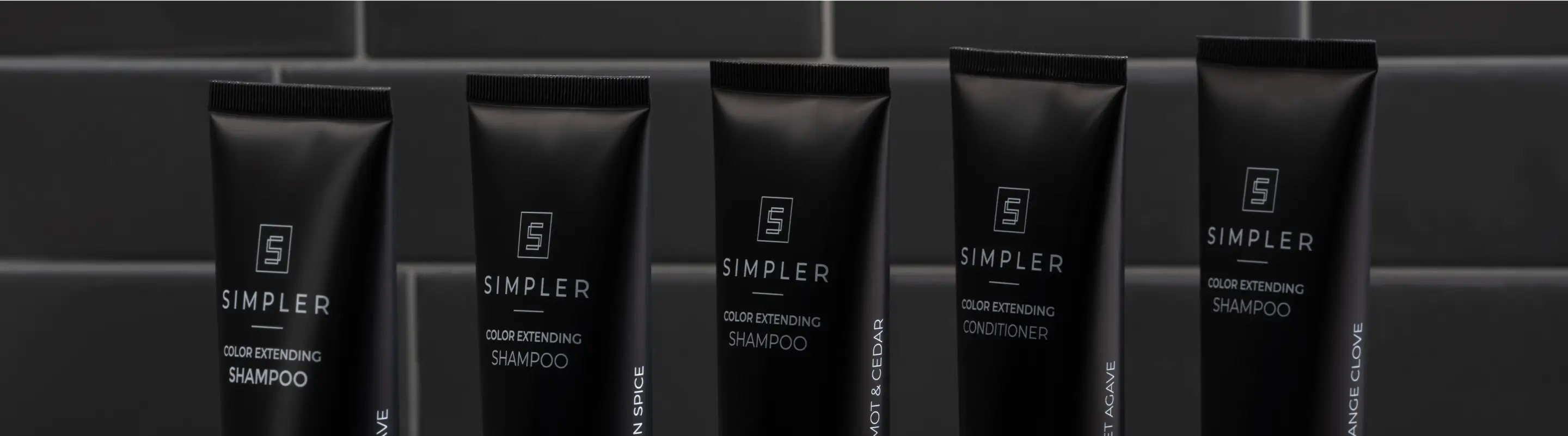 SIMPLER HAIR COLOR - Shampoo & Conditioner 5 - Tube Sampler Kit